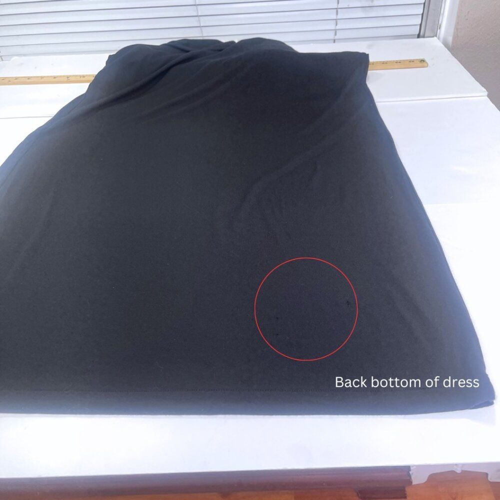 Women's Maxi Strapless Dress Black and White Size Medium - Picture 11 of 11